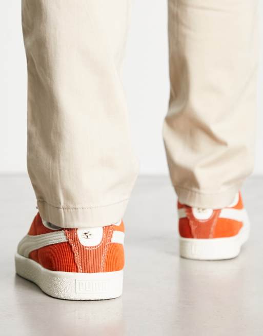 Puma basket hot sale orange