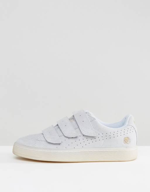 Puma basket shop strap sneakers