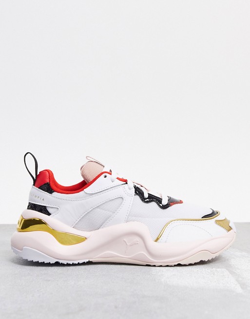 Puma x Charlotte Olympia Rise trainers in white