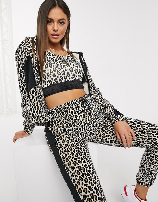 Puma x Charlotte Olympia track jacket in leopard print