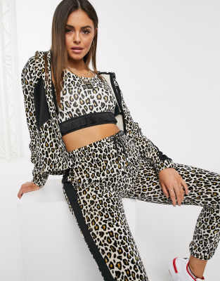 Puma X Charlotte Olympia Track Jacket In Leopard Print-beige