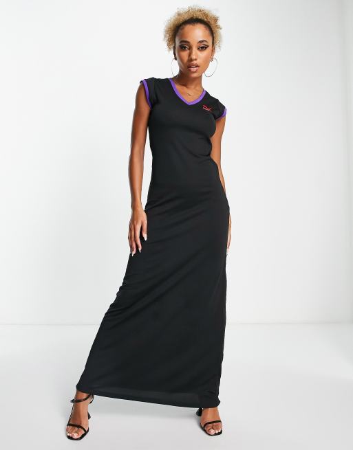 関税送料込★PUMA x DUA LIPA/ブラック マキシドレス Puma x DUA LIPA maxi dress in black | ASOS