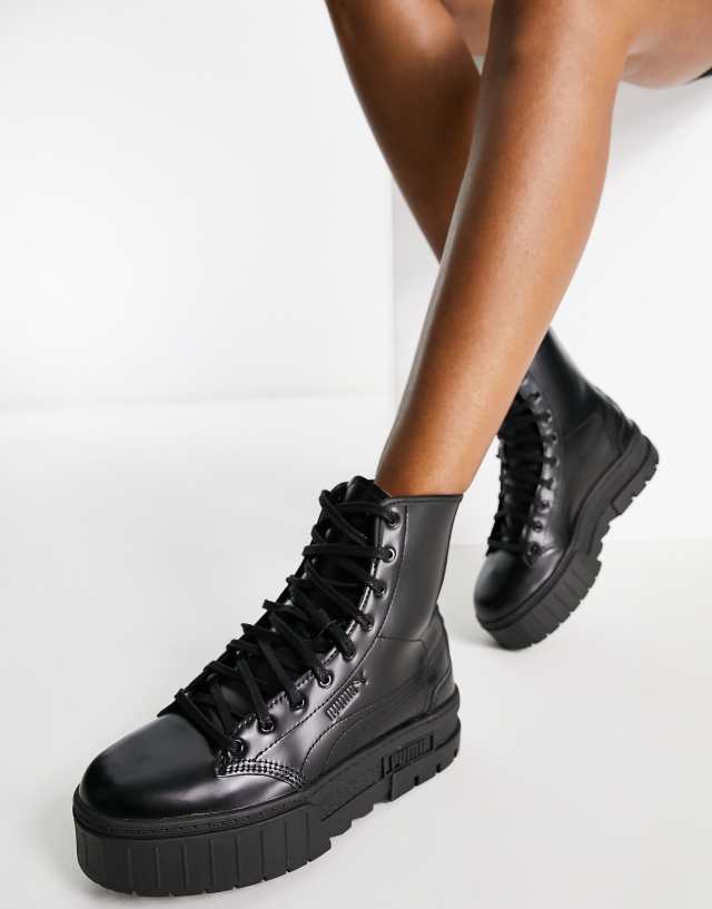 PUMA x Dua Lipa mayze platform boots in black | cnt.canon.com