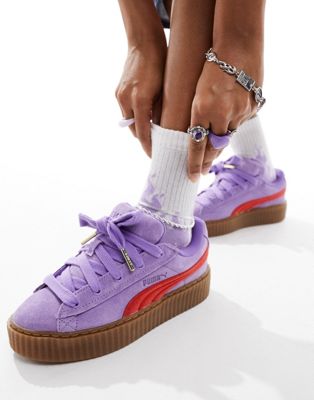 Puma x Fenty Creeper Phatty trainers in lavender with gum sole