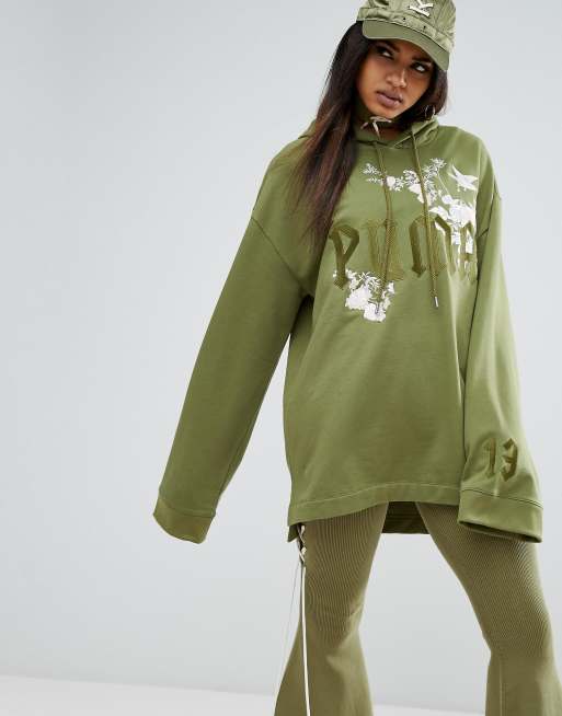 Soeverein Plagen Elke week Puma X Fenty Graphic Embellished Hoodie | ASOS