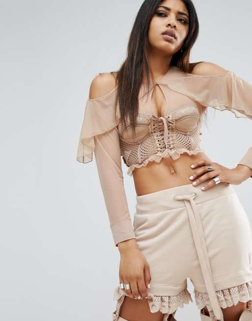 Puma X Fenty Mesh Bustier Top