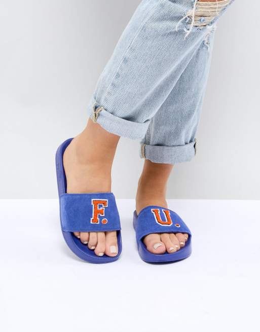 Fenty slides clearance blue