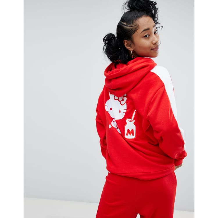 Red hello kitty discount hoodie