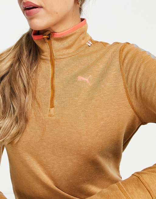 PUMA x Helly Hansen – Langärmliges Trainingsoberteil in Hellbraun, 3 von 4