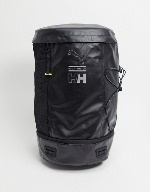 Puma x Helly Hansen large logo backpack in black