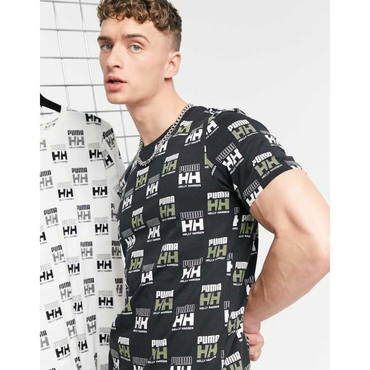 Puma x Helly Hansen logo print T shirt in black ASOS