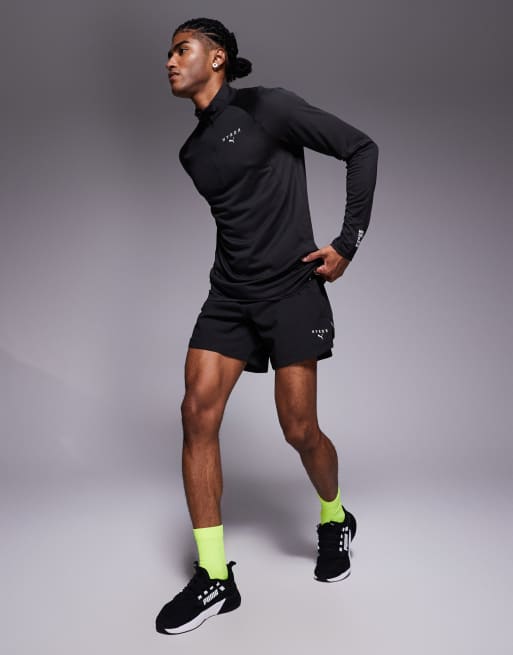 Puma x Hyrox 1/4 zip top in black | ASOS
