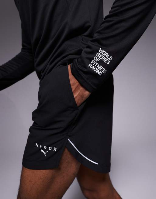 Puma x Hyrox 1/4 zip top in black | ASOS