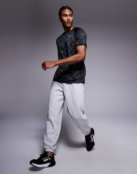 Puma x Hyrox fleece sweatpants in light gray heather   - view 1