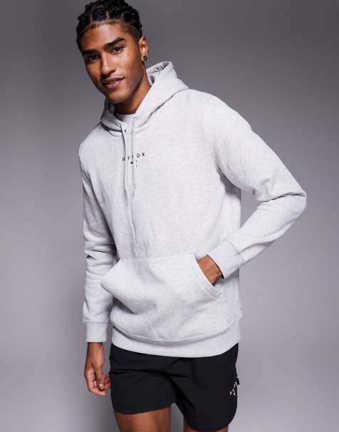 Puma x Hyrox heavyweight hoodie in light grey heather - view 1