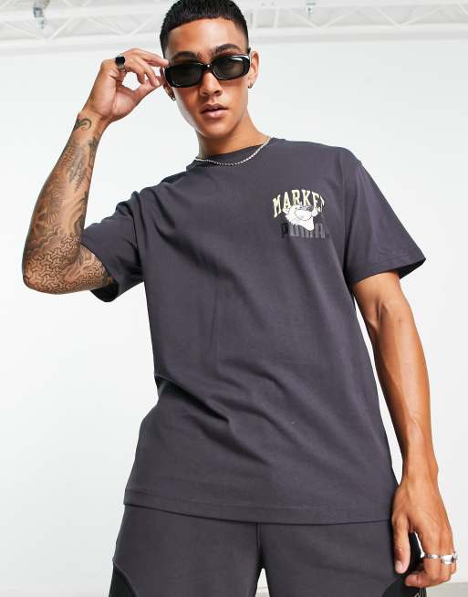 PUMA x MARKET relaxed graphic t-shirt in black | ASOS