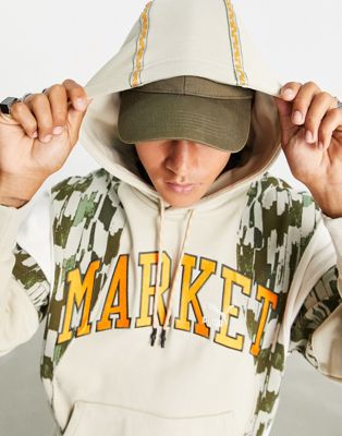 PUMA x MARKET relaxed hoodie in beige - Click1Get2 Black Friday