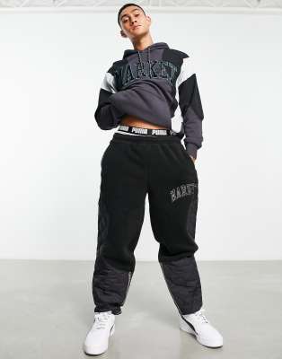 Puma x Market relaxed trackies in black multi - ASOS Price Checker