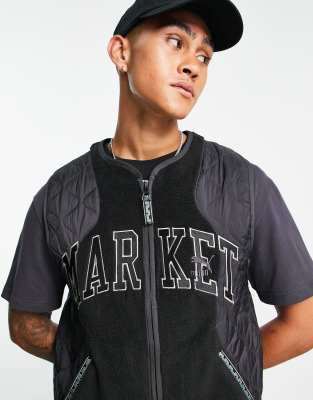 x MARKET vest in black