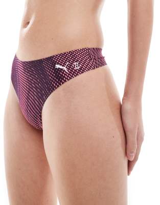 ModiBodi Puma X Modibodi Seamfree Active period Thong in Light-Moderate absorbancy in haze print-Multi
