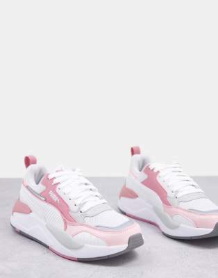 puma x ray 2 square pack sneakers roze wit dames