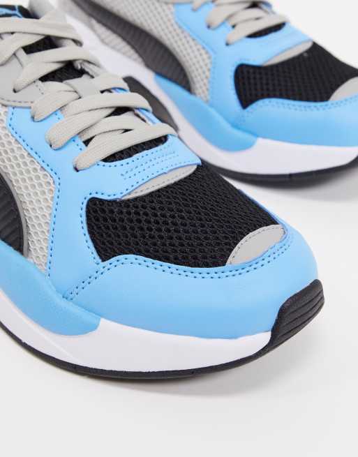 Puma noir outlet et bleu