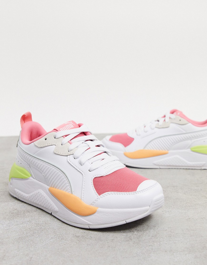 Puma X-Ray sneakers in white and pink