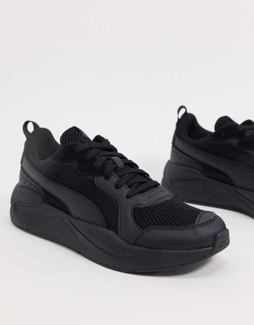 Puma cheap trainers black