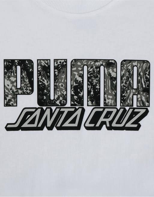 Puma x Santa Cruz graphic hoodie in black and lime green