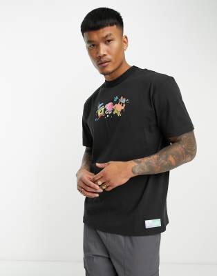 Puma x Spongebob graphic t-shirt in black | ASOS