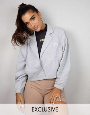 light grey cropped jacket