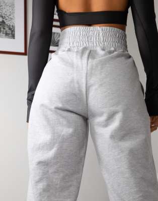 grey high waisted trackies
