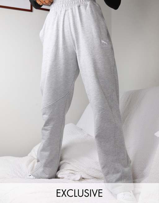 PUMA x Stef Fit - Joggingbroek met hoge taille in gemêleerd grijs, exclusief bij ASOS