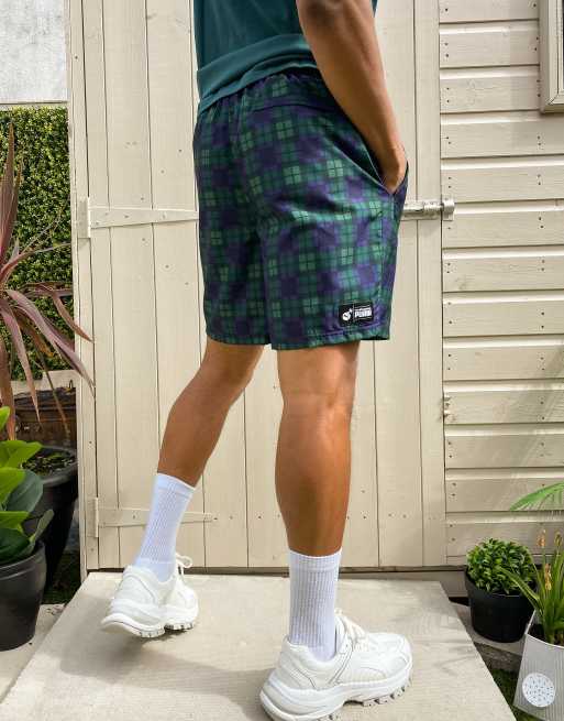 Puma plaid outlet shorts