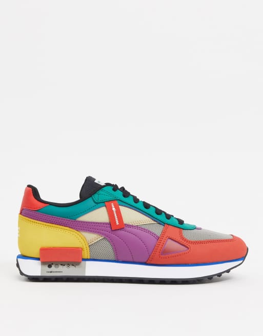 Puma X The Hundreds Future Rider Trainers In Multi Asos