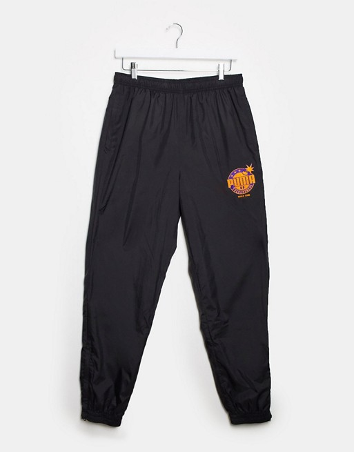 Puma x The Hundreds joggers in black