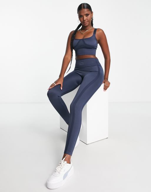 PUMA x Vogue seamless crop top in navy