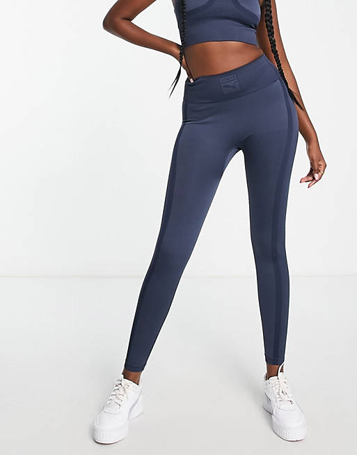 Buy Navy Blue Active New & Improved High Rise Sports Sculpting