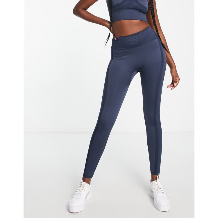 Shop Navy Black Seamless leggings Pack of 2