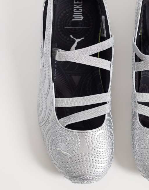 Puma x Wicked Speedcat Ballet flats in silver, 2 of 5