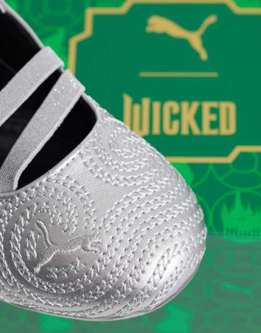 Puma x Wicked Speedcat Ballet flats in silver, 4 of 5