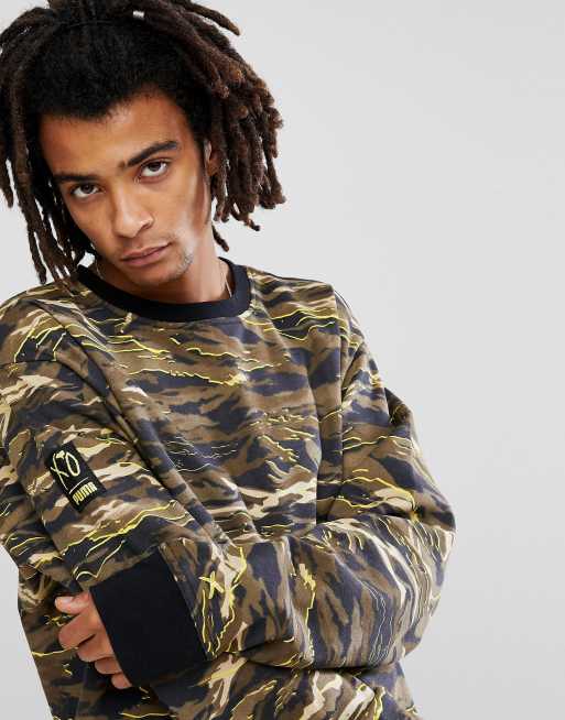 Puma best sale camo sweatshirt