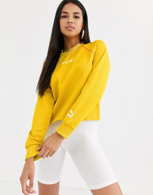 puma yellow sweater