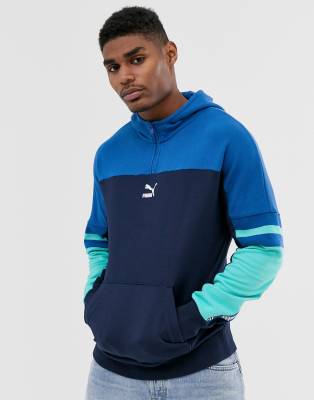 blue puma zip hoodie