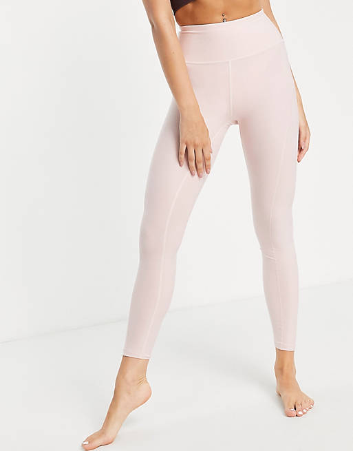 Puma Yoga Studio yogini luxe high waist 7/8 leggings in light pink