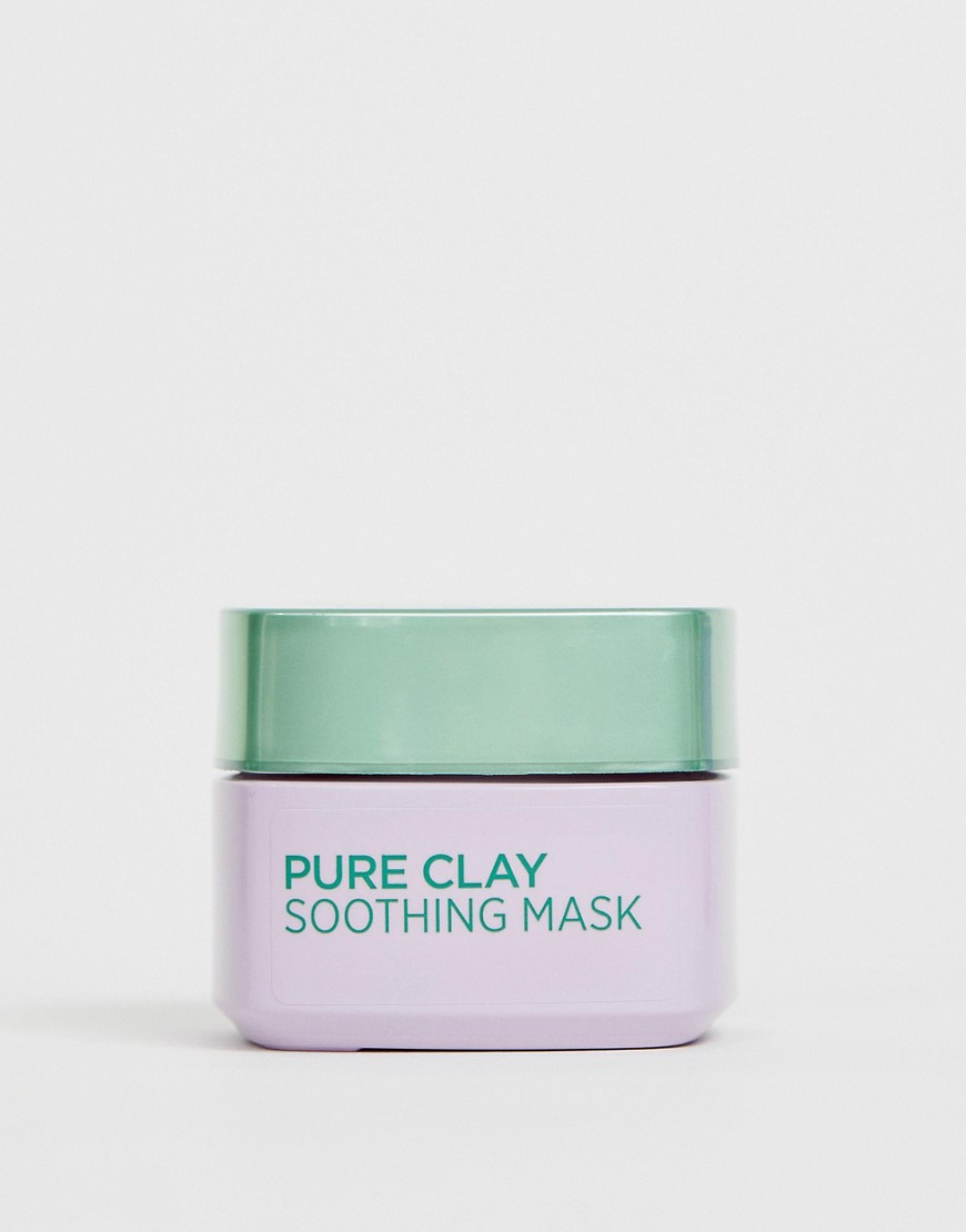Pure Clay Soothing ansigtsmaske 50ml fra L'Oreal Paris-Ingen farve