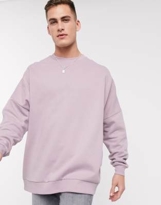 фото Пыльно-фиолетовый oversized-свитшот asos design