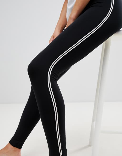 Piped Side Sporty Zip-Up Leggings - Women - Ready-to-Wear