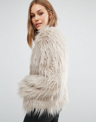 shaggy fur jacket