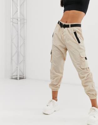 elasticated cargo pants